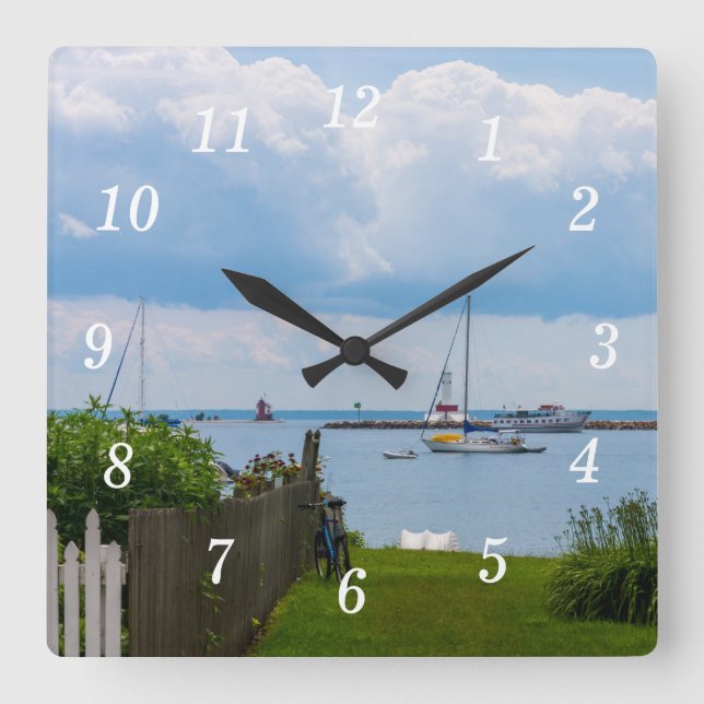 In Between Houses Wall Clock (Front)