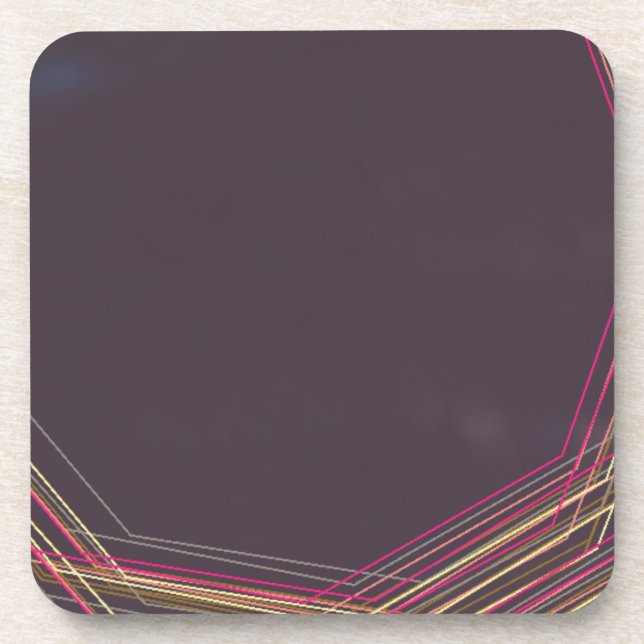 in black 0900 abstract art coaster (Front)