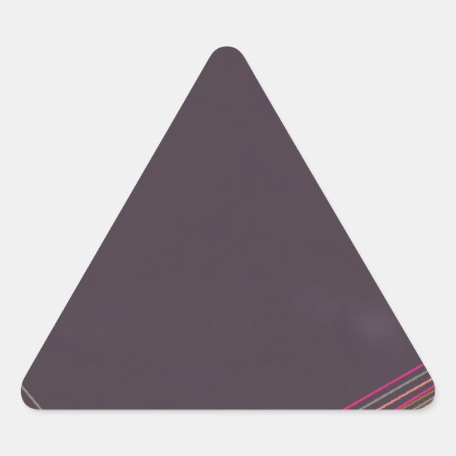 in black 0900 abstract art triangle sticker (Front)