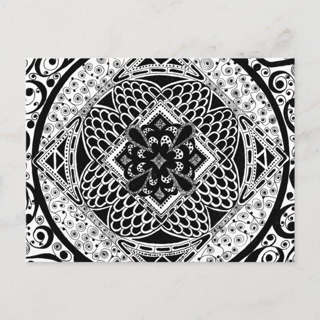 in Black & White Postcard (Front)