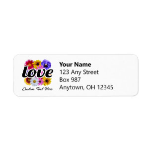 In Bloom - Amour avec Bouquet Floral Carré