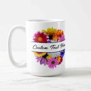 In Bloom - Round Split Floral Coffee Mug