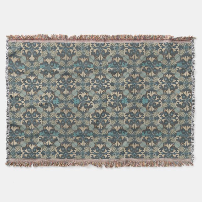 in blue throw blanket (Front)