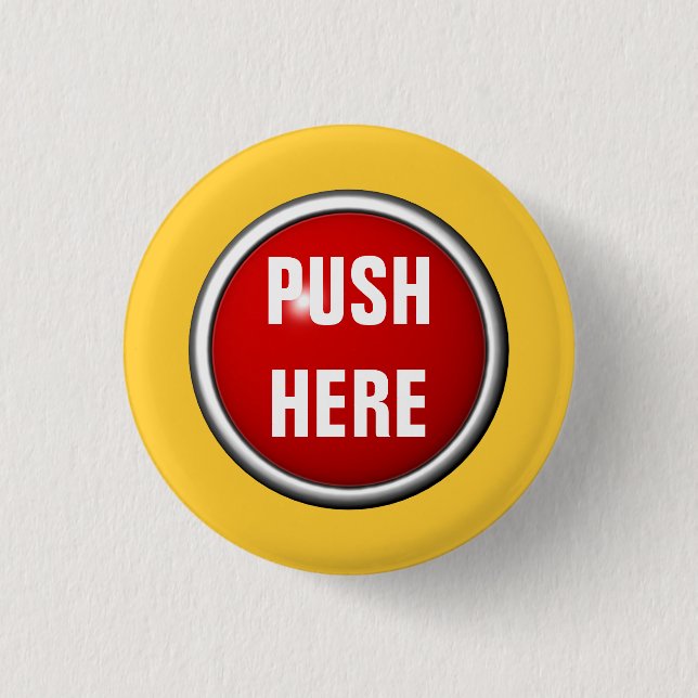 in case of emergency push here 1 inch round button (Front)