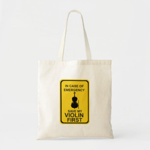 In case of Emergency Save My Violin First Tote Bag
