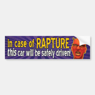 In Case of Rapture Bumpersticker Bumper Sticker