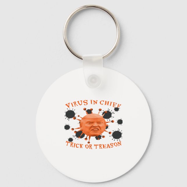 In Chief, Trick Or Treat, Political Anti Halloween Keychain (Front)