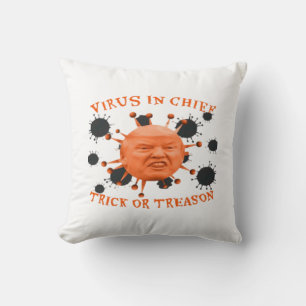 In Chief, Trick Or Treat, Political Anti Halloween Throw Pillow