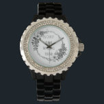 In Christ Alone Watch<br><div class="desc">Reflect on having hope in Christ alone where ever you go with this watch! This floral design is drawn by Cora Worthington featuring lyrics from the song "In Christ Alone."</div>