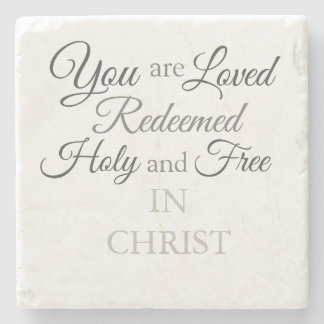 In Christ Stone Coaster