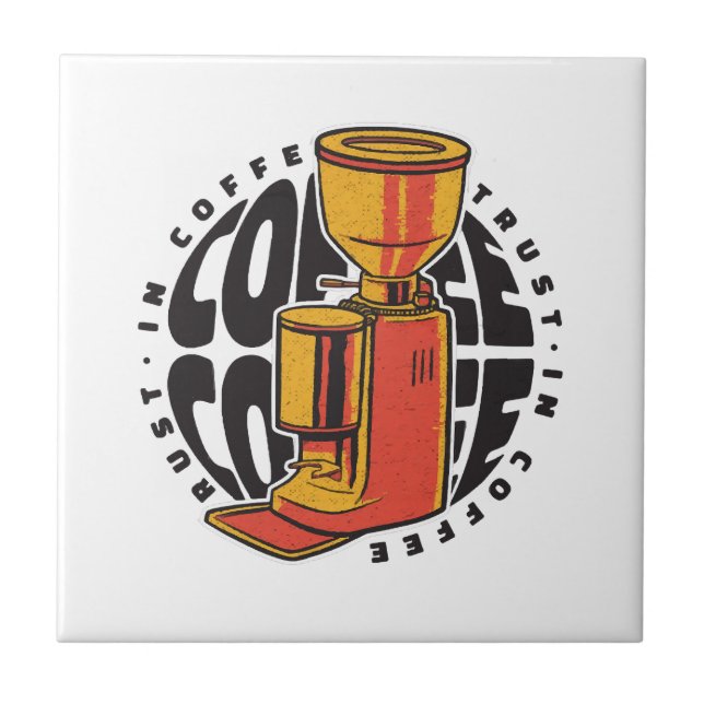 In Coffee we trust  Tile (Front)