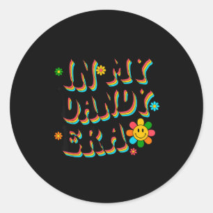In dandy era funny dandy’s vibes colour for men classic round sticker