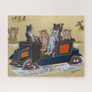 In Deep Water by Louis Wain Jigsaw Puzzle