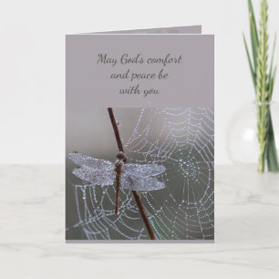 In Deepest Sympathy Help in Difficulty Dragonfly  Card