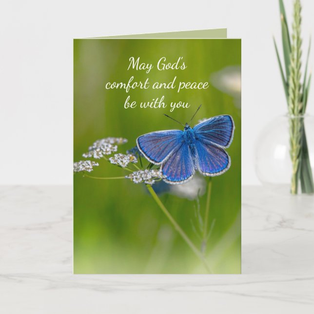 In Deepest Sympathy Help in Difficulty Mountains Card (Front)