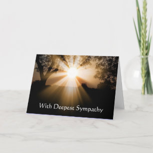 In Deepest Sympathy Sunset Sunrise Card
