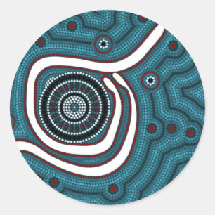 In der Mitte von Nirgendwo - In the middle of nowh Classic Round Sticker