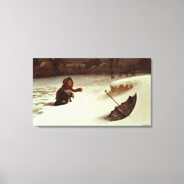 In Difficulties Canvas Print (Front)