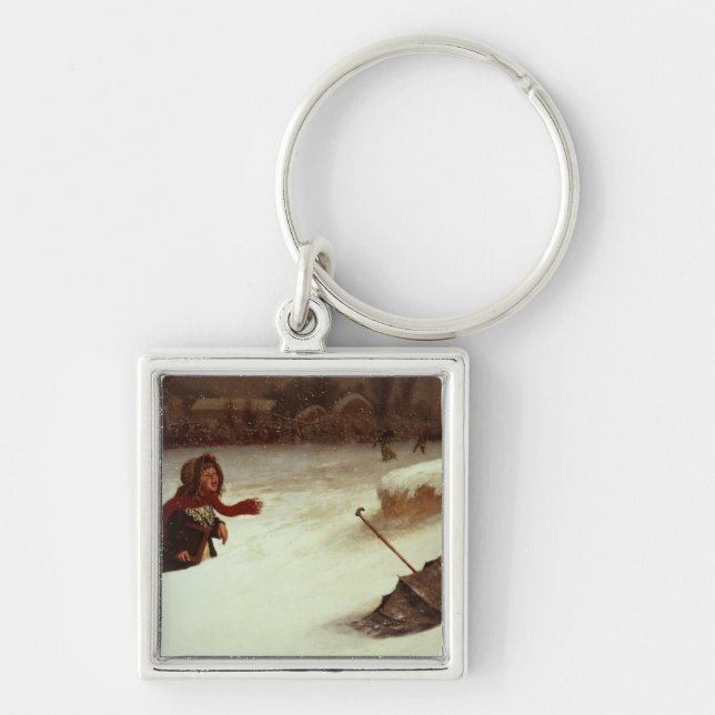In Difficulties Keychain (Front)