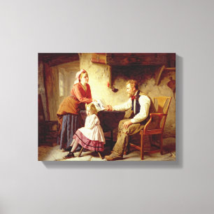 In Disgrace, 1875 (oil on canvas) Canvas Print