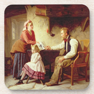 In Disgrace, 1875 (oil on canvas) Coaster