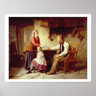 In Disgrace, 1875 (oil on canvas) Poster
