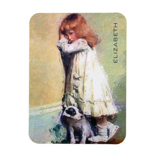 In Disgrace Vintage Oil Painting Personalized Magnet (Vertical)