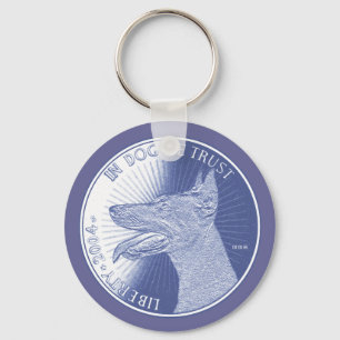 In Dog Keychain