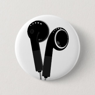 In Ear Earphones Button Badge
