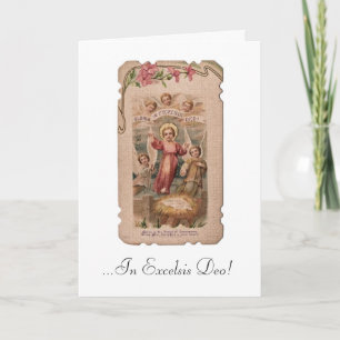In Excelsis Deo Christmas Vintage Art Card