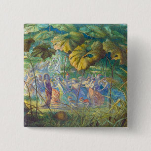 In Fairyland: An Elfin Dance 2 Inch Square Button
