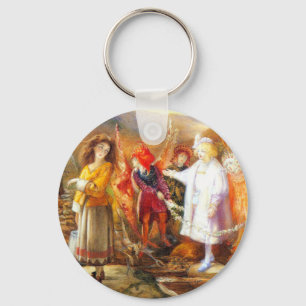 In Fairyland John Anster Fitzgerald Keychain