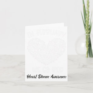 In February We Go Red American Heart Disease Aware Card