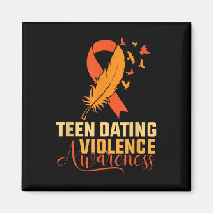 In February We Wear Orange Teen Dating Violence Aw Magnet