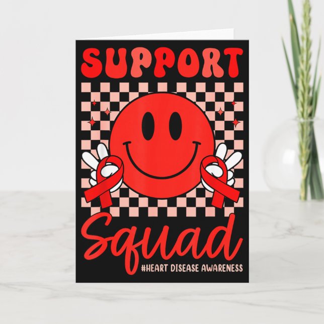 In February We Wear Red Chd Awareness Heart Diseas Card (Front)