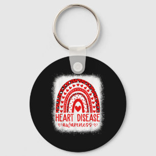 In February We Wear Red Heart Disease Awareness _9 Keychain