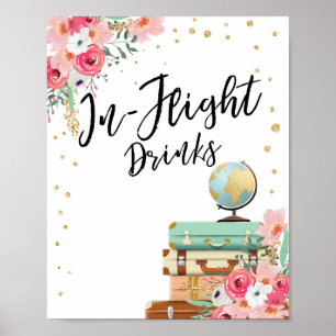 In-Flight drinks Bar sign Travel Shower Adventure