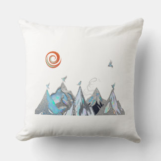 In Flight Throw Pillow