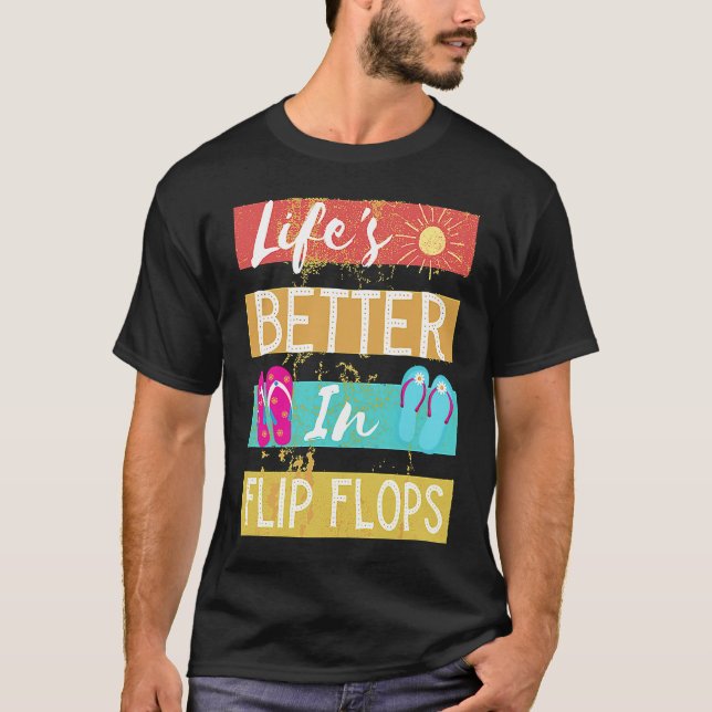 In Flip Flops  1 T-Shirt (Front)