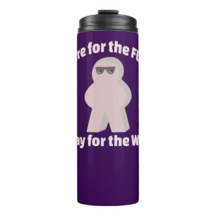 In For Fun Stay For Win Game Humour Thermal Tumbler