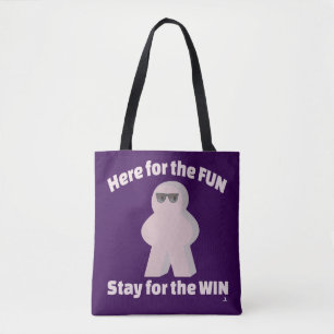 In For Fun Stay For Win Game Humour Tote Bag