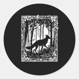 In Forest Cottagecore Goblincore Forestcore Aesthe Classic Round Sticker