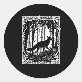 In Forest Cottagecore Goblincore Forestcore Aesthe Classic Round Sticker