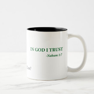 In God I Trust gotGod316.com Two-Tone Coffee Mug