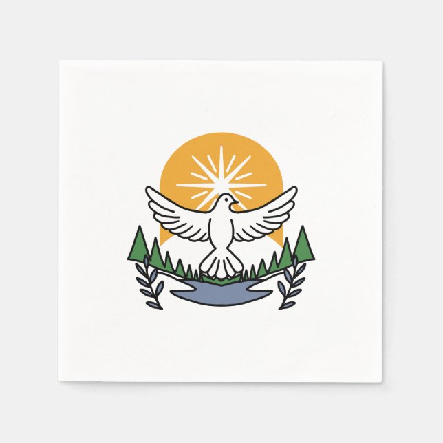 In God’s Spirit We Rise – Faith and Freedom Napkin (Front)