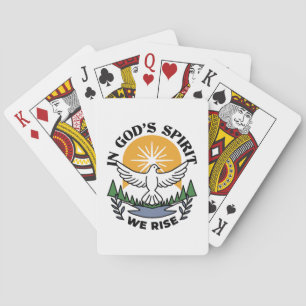 In God’s Spirit We Rise – Faith and Freedom Playing Cards