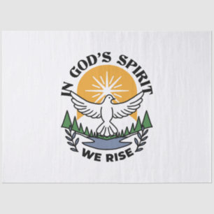 In God’s Spirit We Rise – Faith and Freedom Tissue Paper