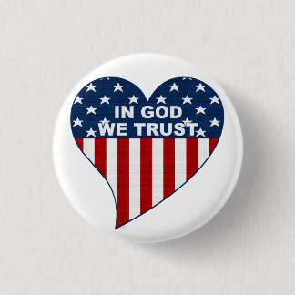 In God We Trust 1 Inch Round Button