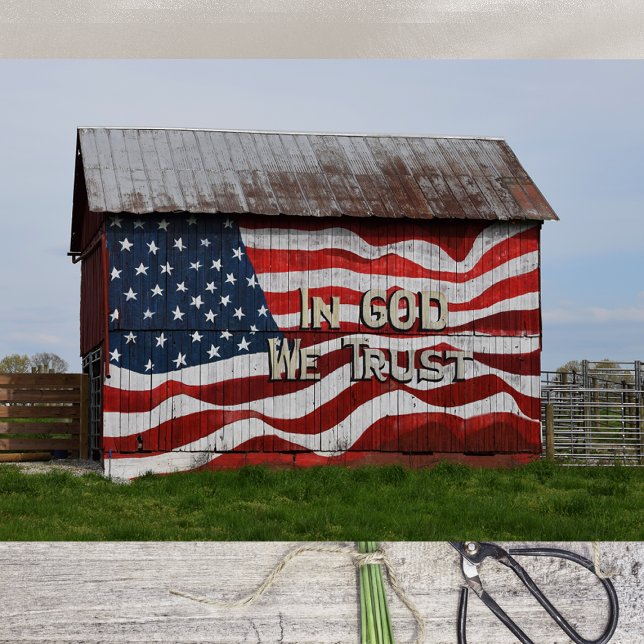 In God We Trust Barn Tissue Paper (Creator Uploaded)