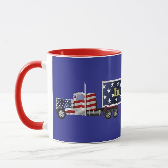 In God We Trust Big Rig Truck Mug (Left)